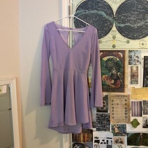 Lavender long sleeve dress